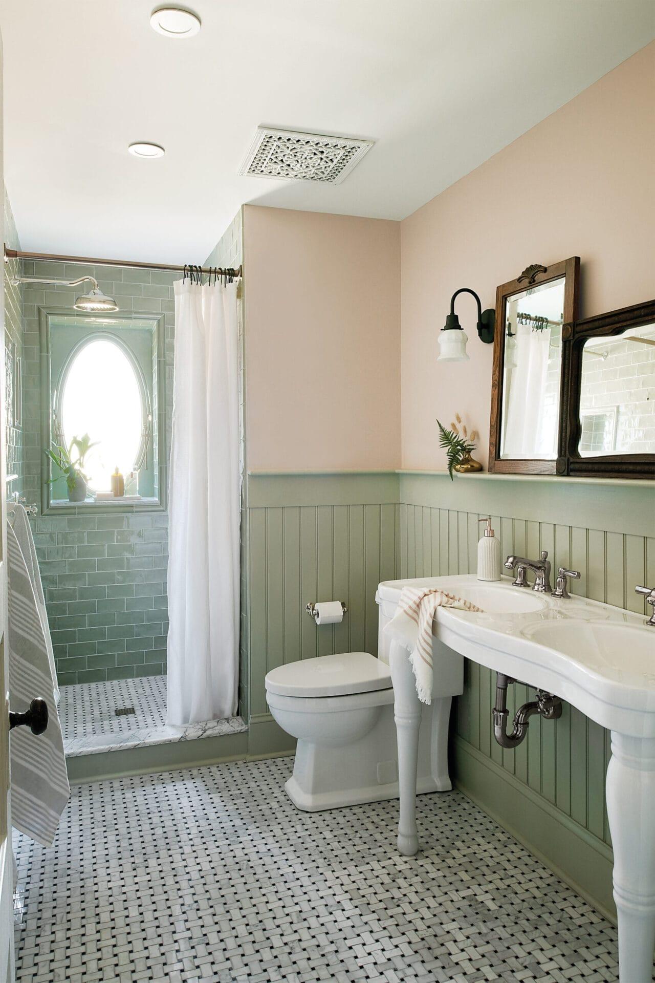 Bathtub before replacement — stained and aged