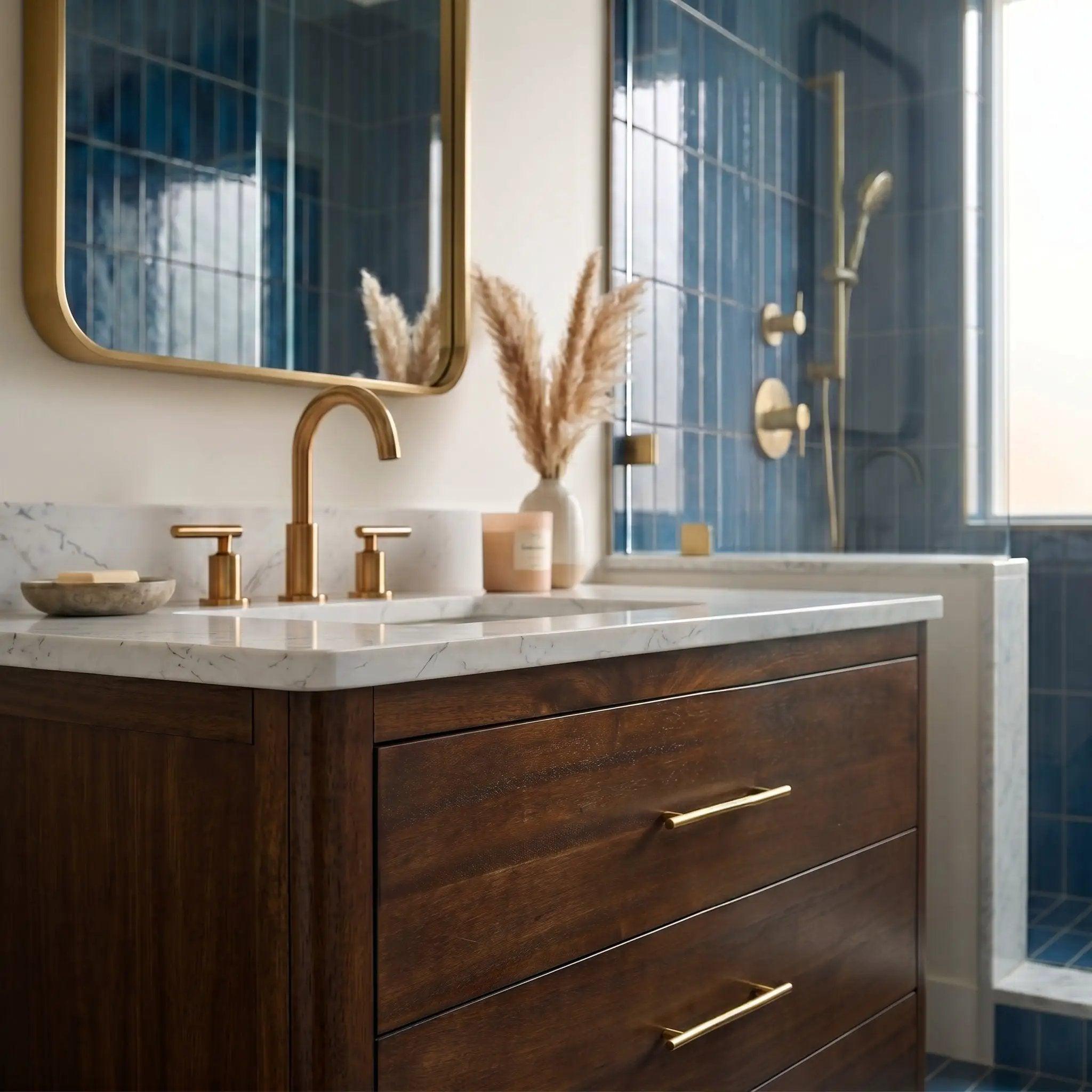 New bathroom vanity with countertop