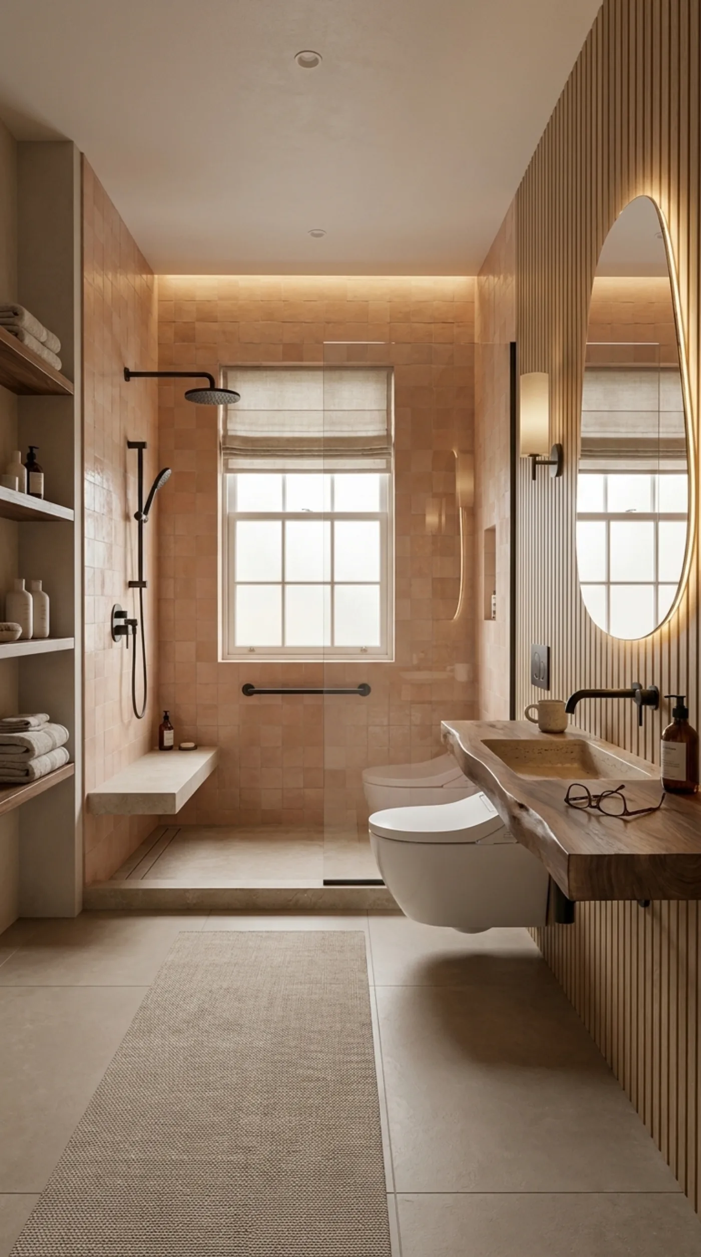 Modern bathroom after one-day remodel