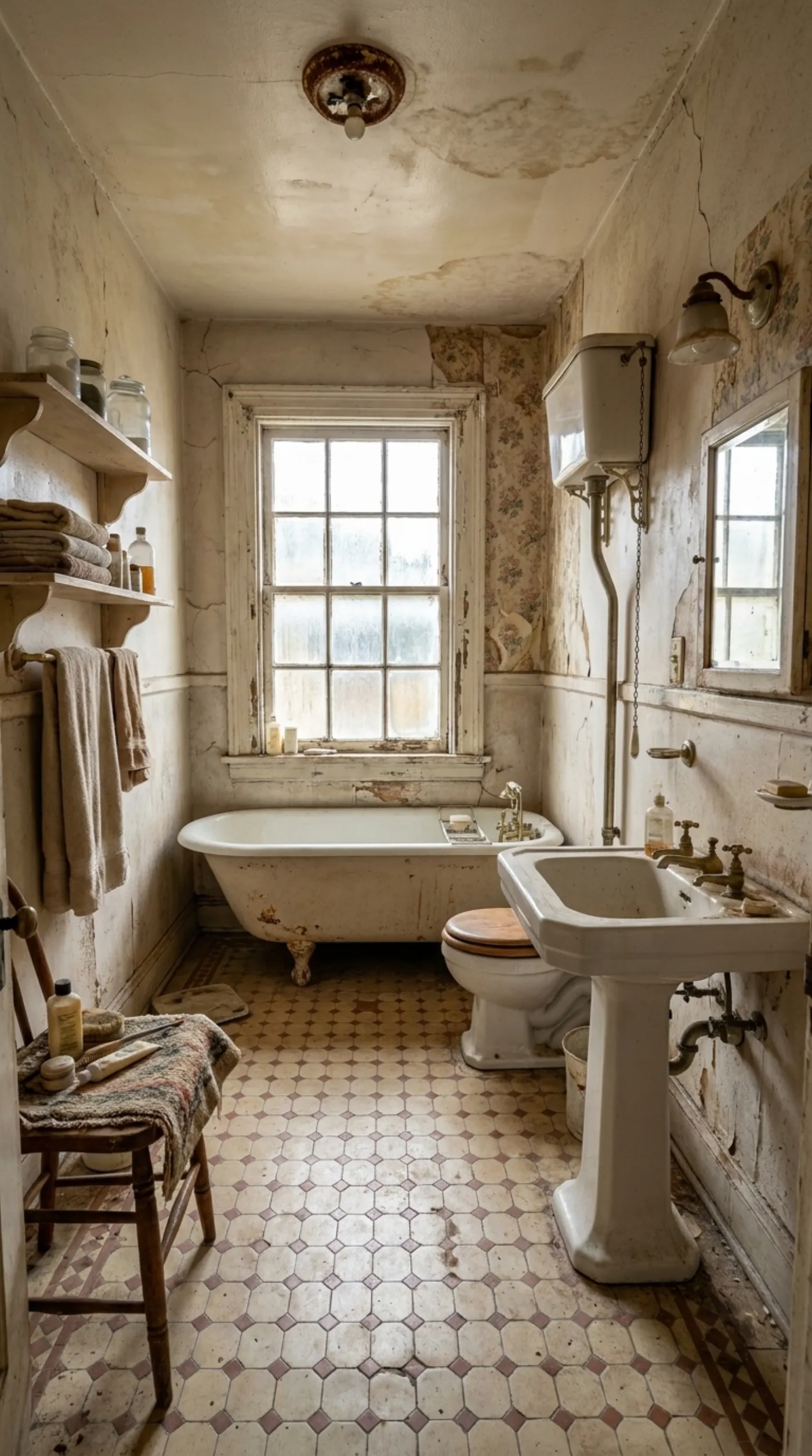 Outdated bathroom before remodel